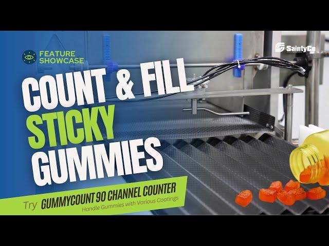 Struggling with Counting Sticky Gummies? Discover How SaintyCo GummyCount 90 Channel Counter Works!