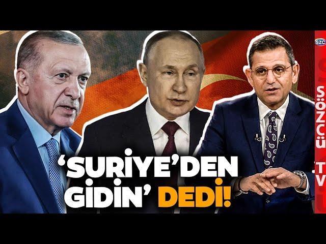 Erdoğan Bunu Beklemiyordu! Putin'e Yakın İsim Türkiye'ye Suriye'den Gidin Dedi!