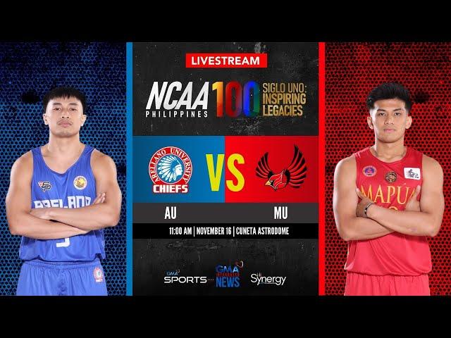 Arellano vs Mapúa (Men’s Basketball) | NCAA Season 100 - Replay