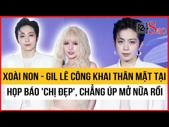 Xoài Non - Gil Lê công khai thân mật tại họp báo 'Chị Đẹp', chẳng úp mở nữa rồi | TIN GIẢI TRÍ