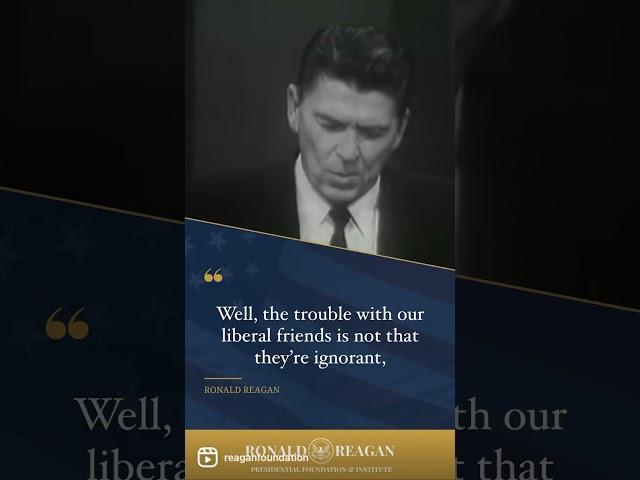 The Trouble With Our Liberal Friends: A Time For Choosing 10/27/1964