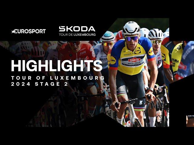 TITANS CLASH  | Tour of Luxembourg Stage 2 Highlights | Eurosport Cycling