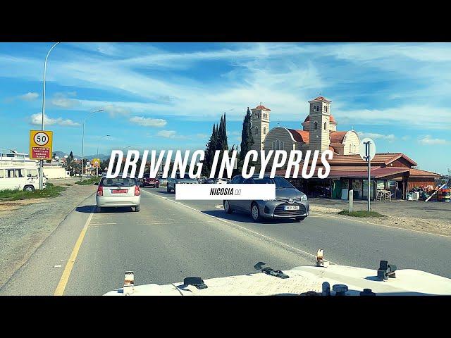 Driving in Nicosia Cyprus travel Vlog (2021) 4K 60fps