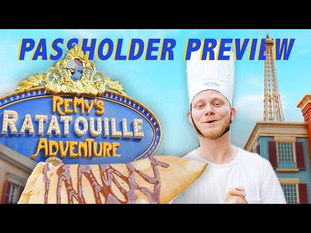 RAT-Stravaganza! FIRST Reaction to NEW Ratatouille Land, RIDE, MERCH and CREPES!