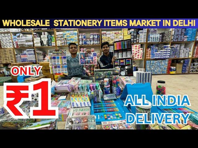 Wholesale Stationery Items Market In Sadar Bazaar Delhi | Fancy stationery Cheapest Price