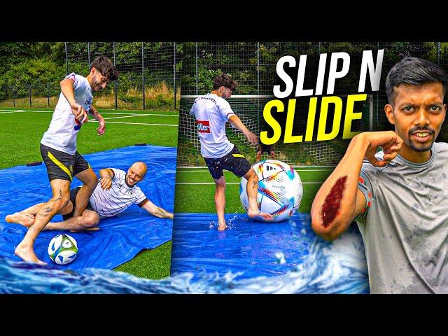 SLIP 'N SLIDE FUßBALL CHALLENGE endet BRUTAL!