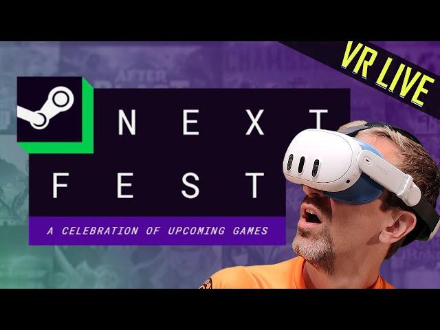 Steam NEXT FEST in Quest 3 PC VR - Indie VR's Burning Man (ft. SickWay VR stunts)