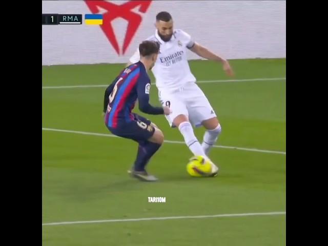 Karim Benzema Nutmeg vs Gavi  #shorts