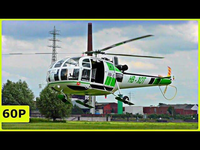 VERY BEAUTIFUL ALOUETTE 3 RHEINHELI IN FLIGHT - HELIDAY DUISBURG 2019