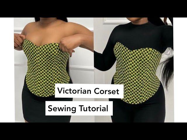 How to Cut and Sew a Victorian Corset | Detachable PuffedSleeve | Cutting and Sewing |