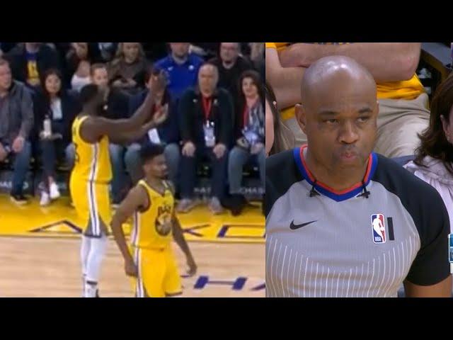 Draymond Green mocked the refs' tech and got ejected | Warriors vs Pistons