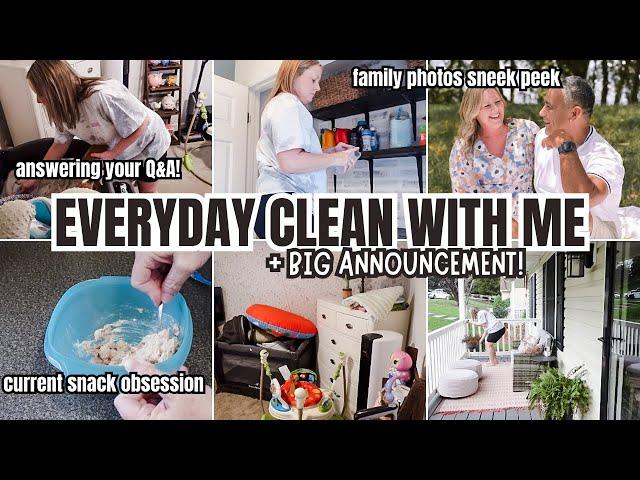 DAILY CLEAN WITH ME | ANSWERING YOUR QUESTIONS AND BIG NEWS!