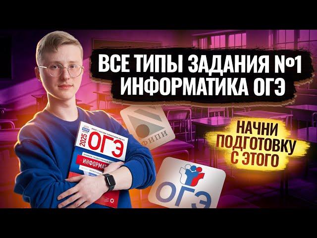 Все типы 1 задания ОГЭ информатика 2025 | Умскул