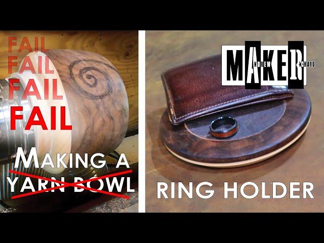 Woodturning - Ring Holder - MAKE FAILED!!