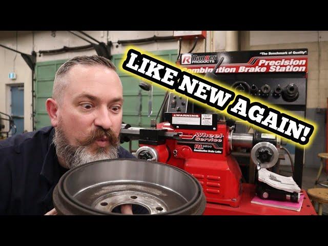 How to machine drum brakes.