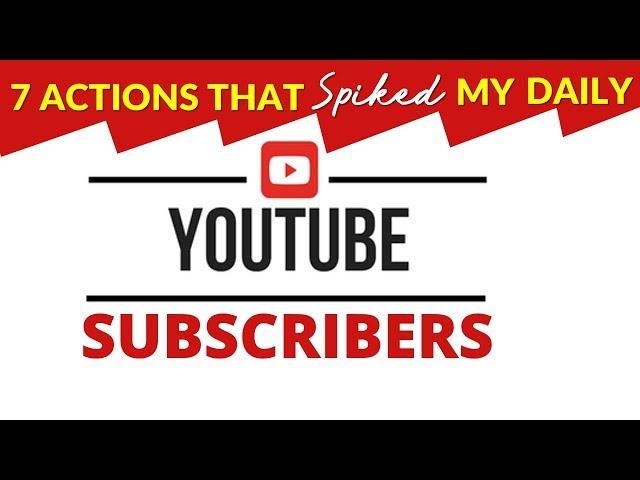 How to GAIN Subscribers on YouTube  7 Actionable Tips to get YouTube Subs FAST