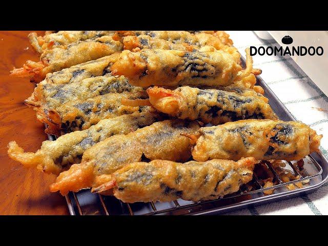 바삭하고 탱글한 김말이 튀김 Fried Seaweed Roll : 두만두 doomandoo