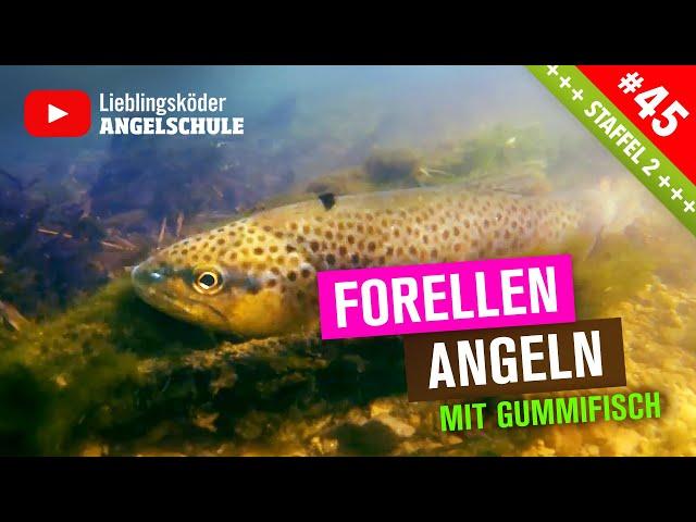 FORELLENANGELN am Bach mit Gummifisch 