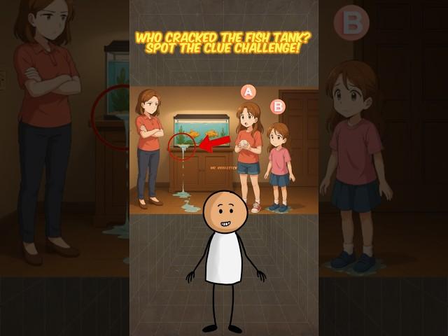 Who Cracked the Fish Tank?  Spot the Clue Challenge! #shorts
