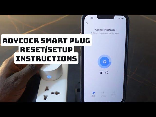 Aoycocr Smart Plug Reset/Setup Instructions