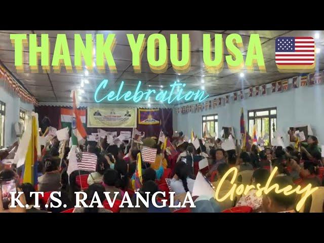 Thank you USA  For Resolve Tibet Act 2024 K.T.S Ravangla (Gorshey) @TenzinDvlog #tibetanvlogger