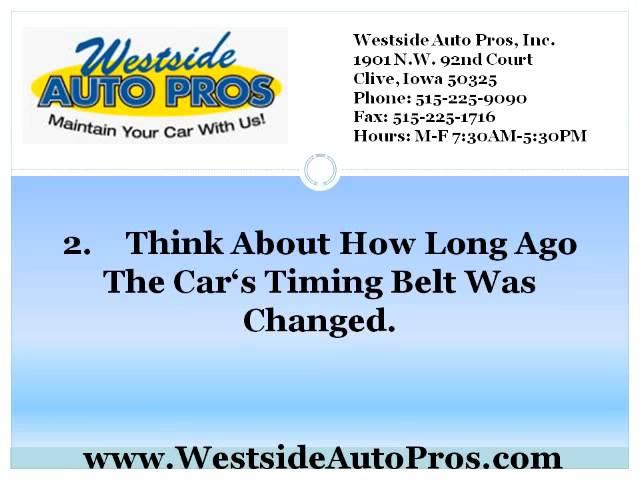 Des Moines Best Auto repair | Eight Ways Bad Belts Break Engines