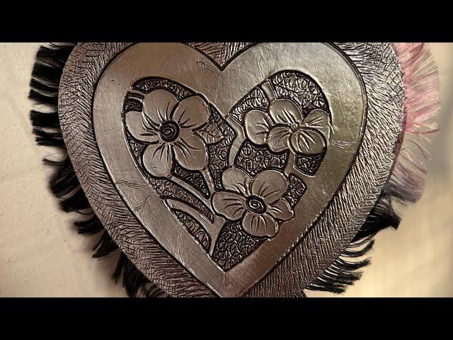 TUTORIAL Valentine’s hearts - metal tape and fibre