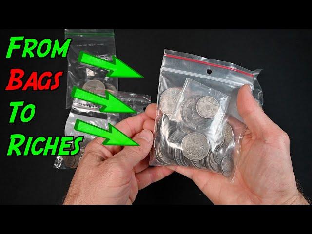 Silver Coin Bonanza: Turning a COIN COLLECTION into CASH – How I Make Money Buying Coin Collections