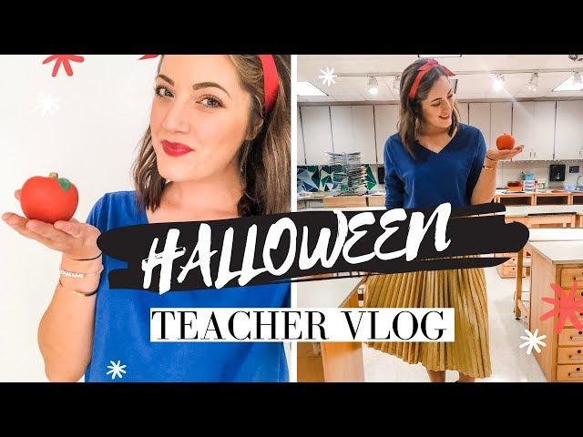 HALLOWEEN TEACHER VLOG! | DAY IN THE LIFE OF A TEACHER