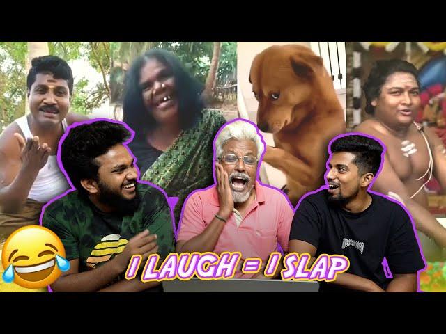 If I Laugh I Slap Challenge with DAD 