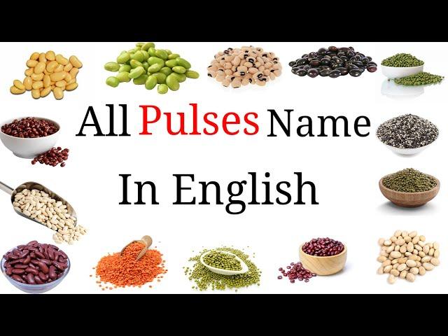 Pulses Name In English With Pictures | 50 Pulses Name | #pulse #vocab #englishvocabulary #English