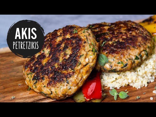 Chicken Burger Patties | Akis Petretzikis