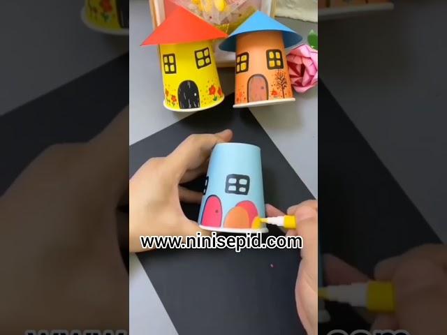 ساخت خانه با لیوان