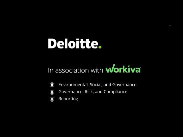 Deloitte and Workiva Alliance