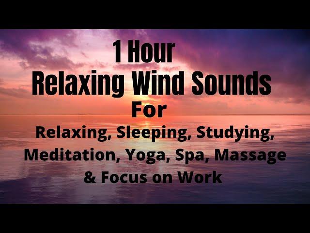 1 Hour Relaxing Wind Sounds With Beautiful Scenes of Sky Shades For Sleeping/Studying/Relaxing/focus