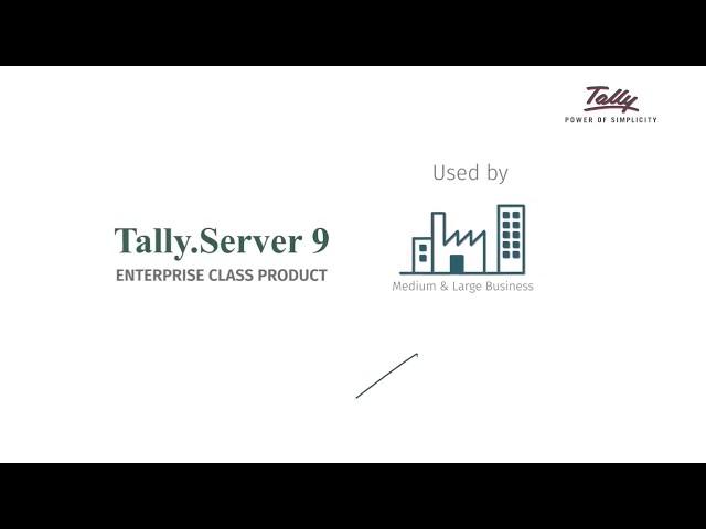 Tally.Server 9 for growing businesses