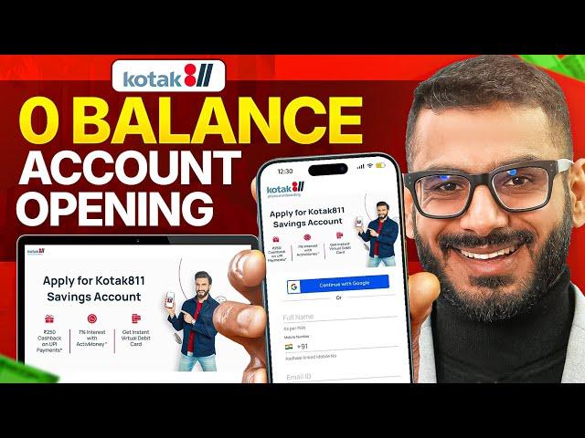 Kotak Mahindra Bank Open Account Zero Balance | Best Zero Balance Bank Account