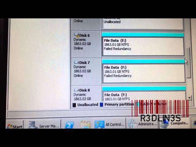 Repair Degraded Failed Redundancy Software Raid Windows File Server