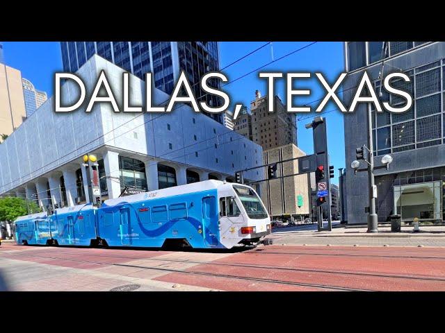 Life in Dallas, Texas   - 4K UHD Walking tour of Dallas Downtown