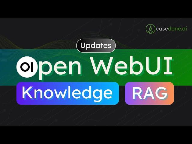 Open WebUI, RAG, Knowledge, Sentence Transformers, Embeddings models, Re-ranking models