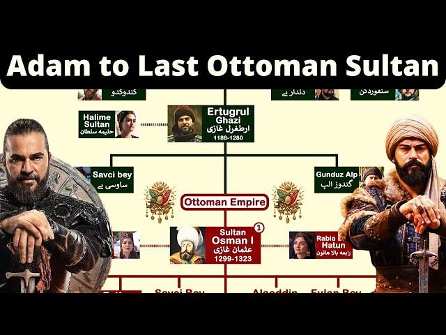 Ertugrul & Osman Ghazi Family Tree | Adam to Last Ottoman Sultan | Infotainment Channel | Urdu/Hindi