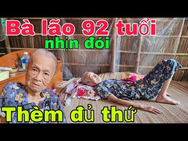 Bà lão 92 tuổi  không tiền thèm đủ thứ khiến Nghĩa Phước chạnh lòng