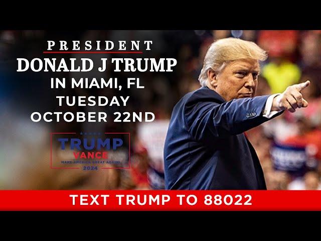 LIVE: President Trump in Miami, FL