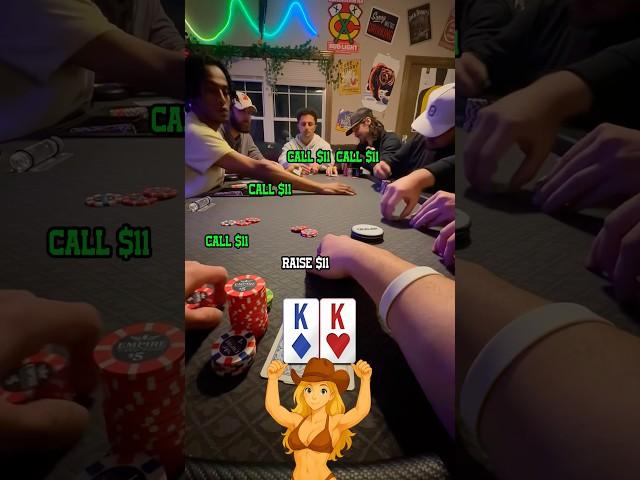 ALL-IN With POCKET KINGS!  #shorts #poker