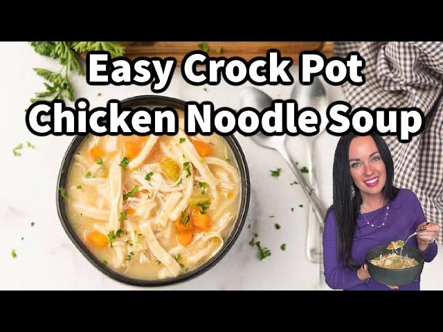 Delicious Crock Pot Chicken Noodle Soup