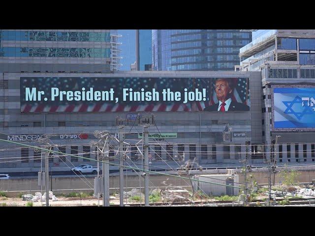 'Finish the job!': Tel Aviv billboard urges Trump to intervene in Iran | AFP