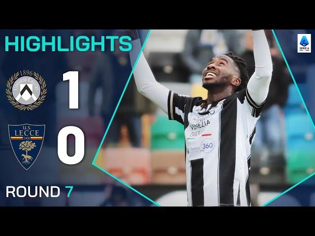 UDINESE-LECCE 1-0 | HIGHLIGHTS | Brilliant free-kick secures points for Udinese | Serie A 2024/25