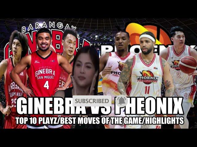 GINEBRA VS PHEONIX TOP 10 PLAYZ/BEST MOVEZ OF THE GAME/HIGHLIGHTS #viralvideo #pbaupdates #nsd