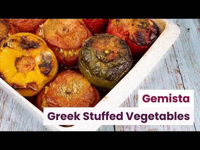 Gemista - Greek Stuffed Vegetables with Rice