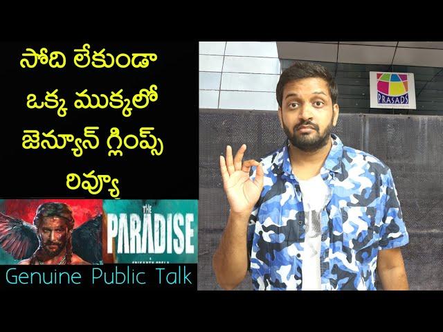 Jabardasth Mahidhar Review On The Paradise Glimpse | Nani | The Paradise Glimpse Review |Public Talk